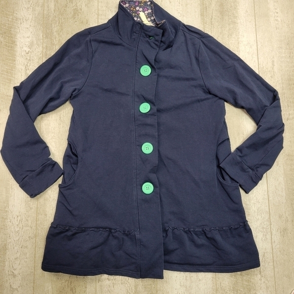 Matilda Jane Adventure Begins Navy Blue Jacket Size Medium - Picture 3 of 9